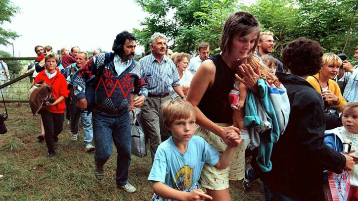 DDR-Flüchtlinge Sopron 1989 (Bild: dpa/ picture alliance/ Votava)