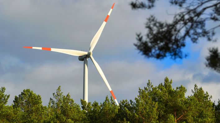 Symbolbild: Eine Windenergieanlage in Brandenburg (Quelle: dpa/Patrick Pleul)