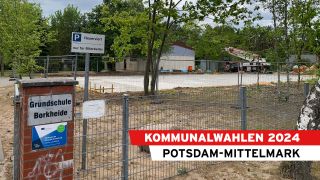 Das eingezäunte Gelände der Grundschule Borkheide in Potsdam-Mittelmark. (Quelle: rbb/J.Piwon)