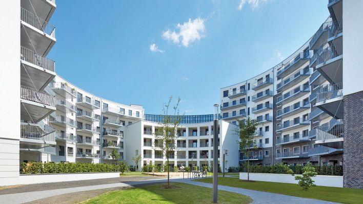 Aus dem ehemaligen Thyssen Trade Center in Düsseldorf ist nun das Wohnprojekt "Living Circle" geworden.