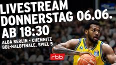 Pretafel Livestream BBL-Halbfinale zwischen Alba Berlin und Chemnitz (Quelle: IMAGO / Alexander Trienitz)