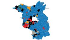 Ergebnisse der Kreistagswahl 2024 auf Gemeindeebene
