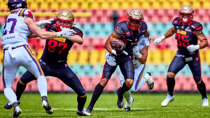 Die Berlin Thunder mit den Vienna Vikings im Duell. (Foto: IMAGO / Eibner)