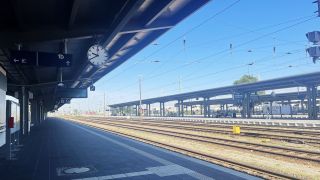 Bahnsteige am Bahnhof Cottbus im Juli 2024. (Quelle: rbb/Aspasia Opitz)