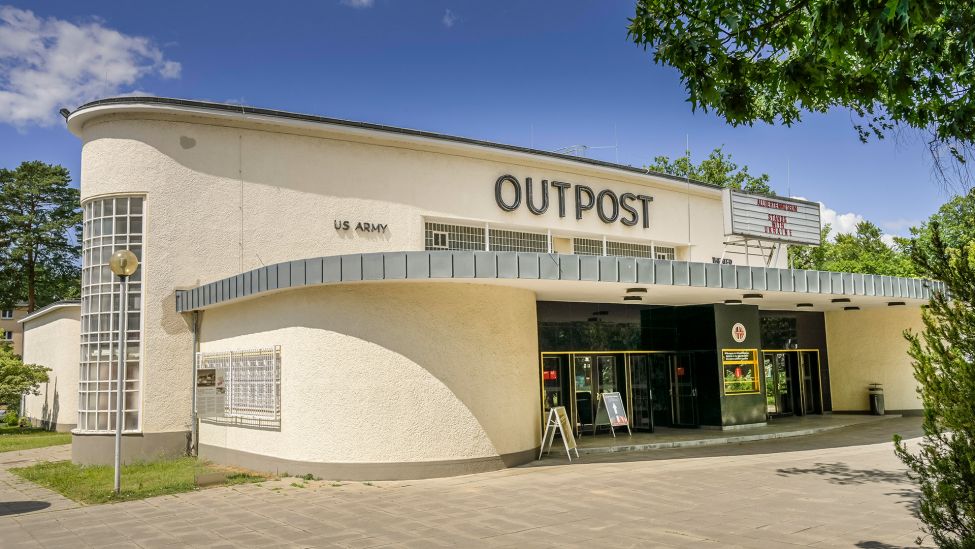 Ehemaliges Kino Outpost, Alliiertenmuseum, Clayallee, Dahlem, aufgenommen am 17.07.2023. (Quelle: Picture Alliance/Schoening)