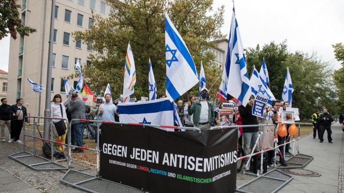 Demonstration gegen Antisemitismus in Berlin