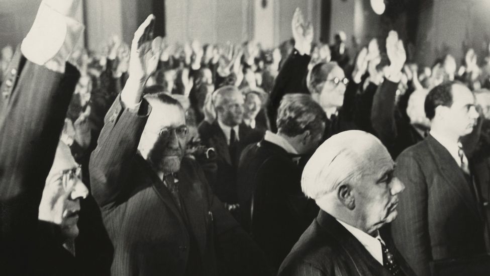 Wahl Piecks zum Präsidenten der DDR am 11 Oktober 1949. (Quelle: Picture Alliance/akg-images)