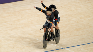 Bahnrad-Tandem Ulbricht Förstemann fahren zu Bronze (Quelle: IMAGO / Beautiful Sports)