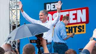 Björn Höcke, AfD-Politiker, auf Wahlkampftour in Thüringen. (Foto: IMAGO/Wolfgang Maria Weber)