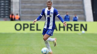 Michael Cuisance im Trikot von Hertha BSC (Quelle: IMAGO / Contrast)