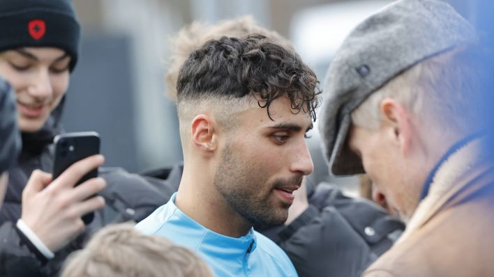 Archivibild: Nader El-Jindaoui am 03.01.2024 nach dem Training bei Hertha BSC, Saison 2023/24. (Quelle: Imago Images/M. Popow)