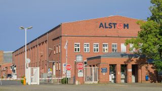 Archivbild: Alstom-Werk in Hennigsdorf, Brandenburg. (Quelle: dpa/Schoening)