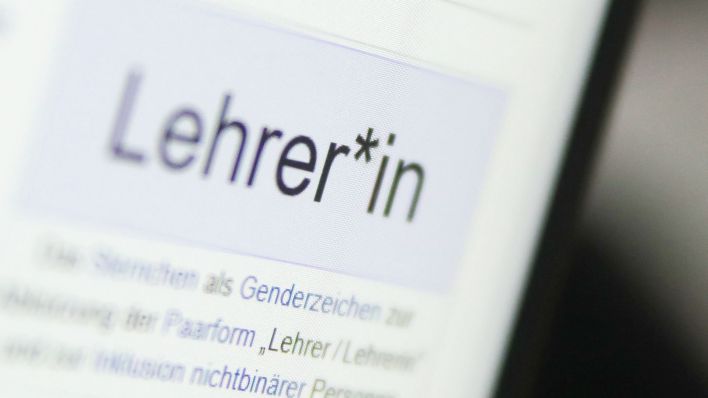 Das gegenderte Wort Lehrer*in im Wikipedia-Artikel mit der Überschrift Gendersternchen. (Quelle: dpa)