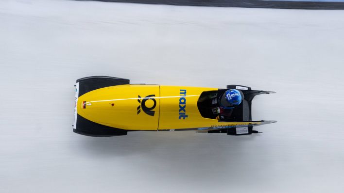 Lisa Buckwitz beim Monobob-Weltcup in Altenberg. (Bild: IMAGO / Eibner)