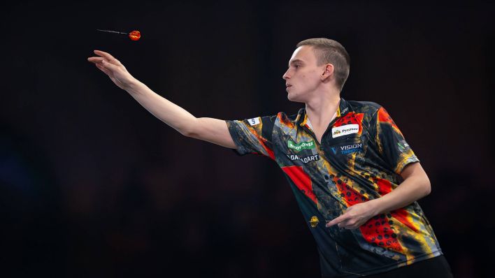 Darts-Profi Ricardo Pietreczko (imago images/Ian Stephen)