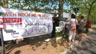 Demonstration gegen Regionalplan in Eberswalde
