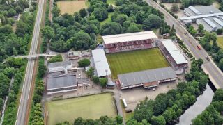 Luftbild des Energie-Stadions (Foto: rbb/privat)